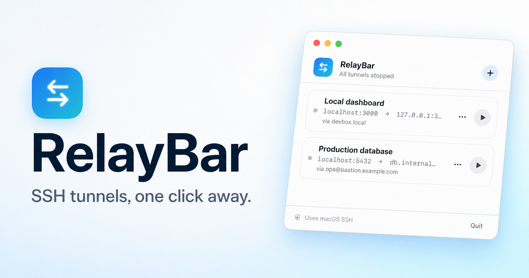 RelayBar website preview